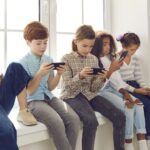 Children addicted to phones